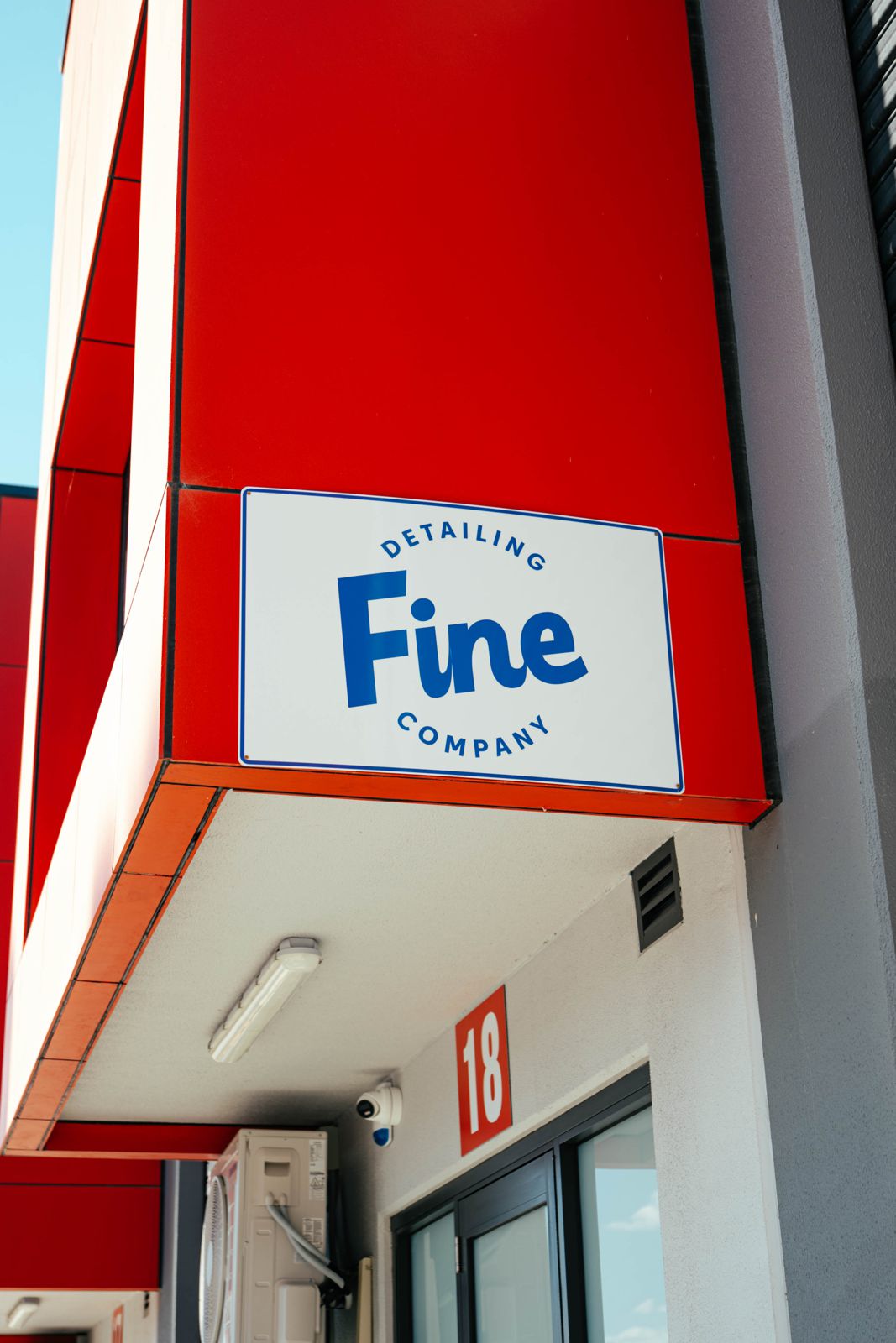 Fine Detailing Co shopfront sign