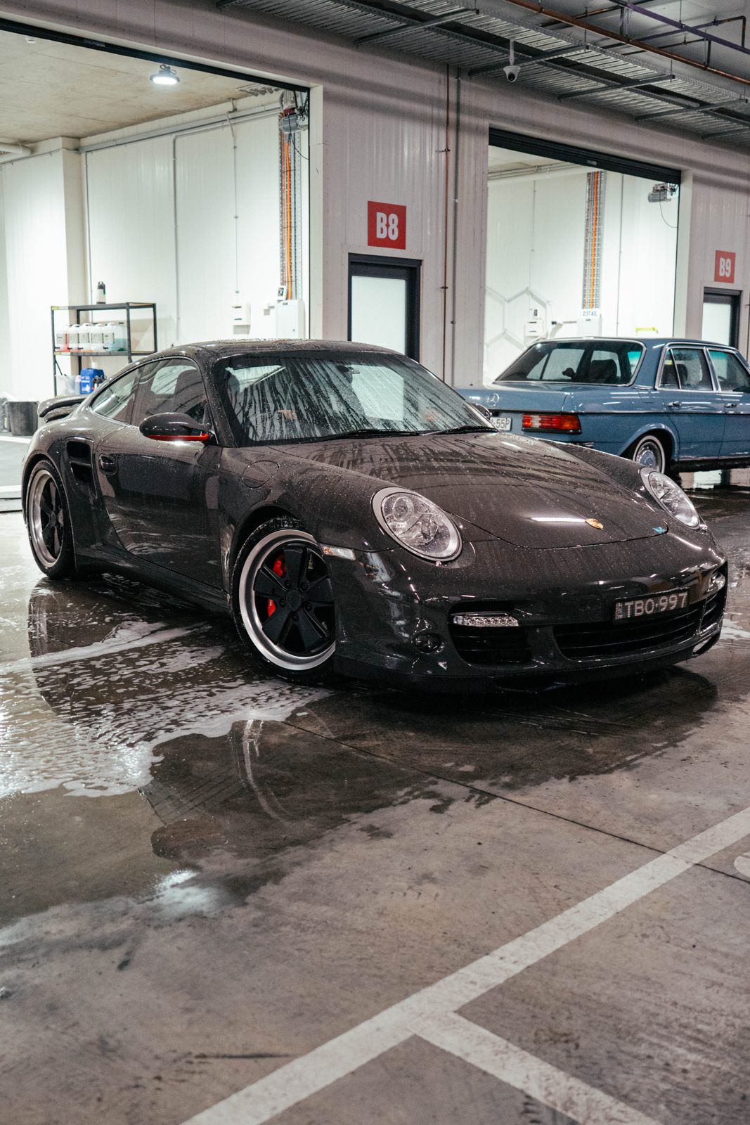 Porsche 911 Turbo after a wash