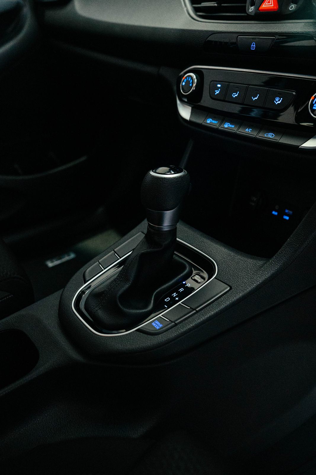Car interior gear shifter