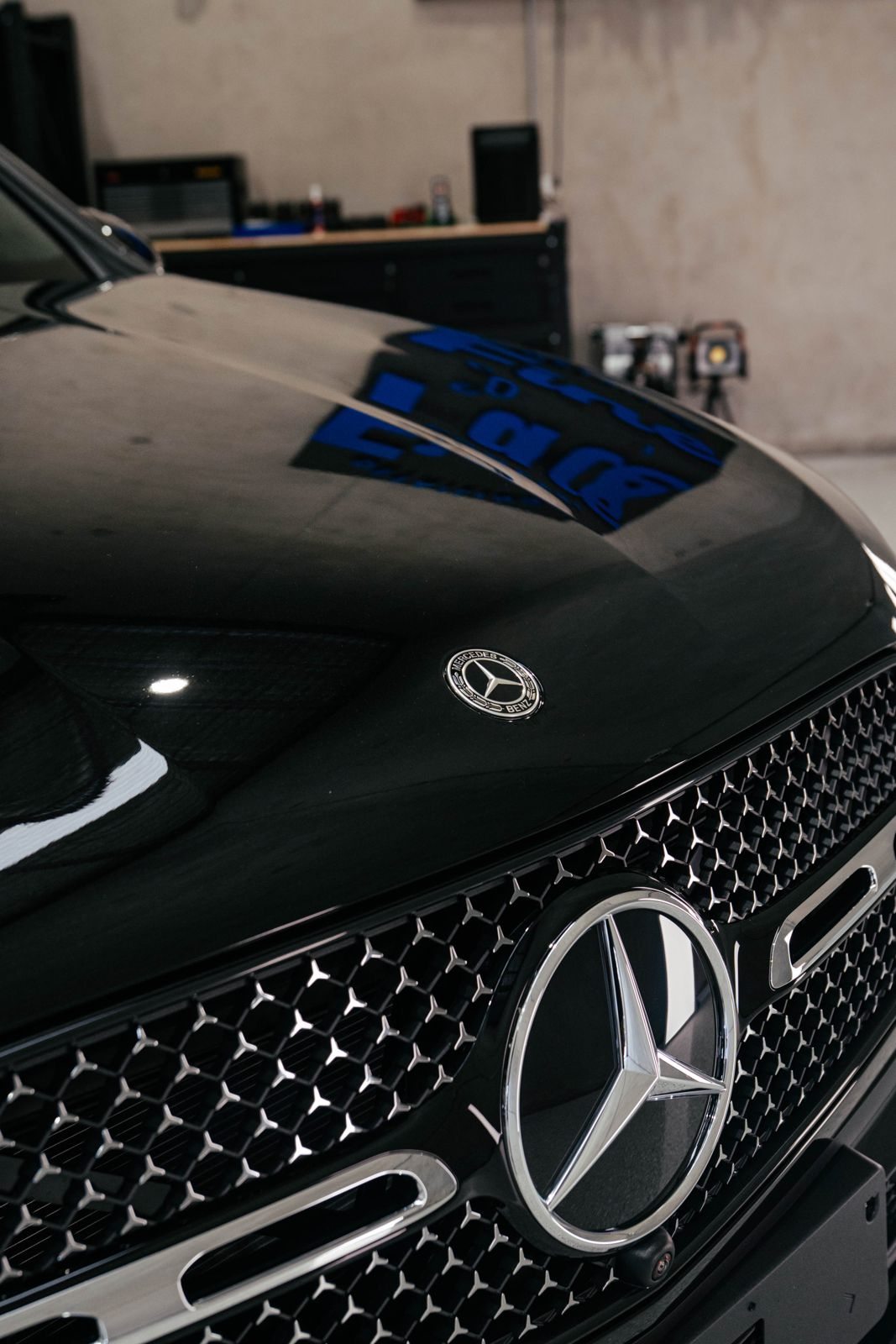 Mercedes-Benz grille close-up